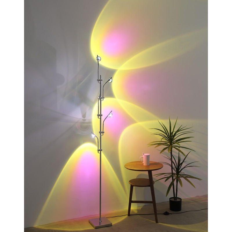 Sunset Floor lamp Unique 5 Head Projector lamp for Bedroom
