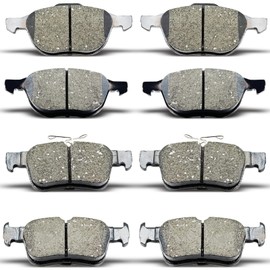 DYZJKWJW D1044 D1665 Front Rear Ceramic Brake Pads Set 8pcs Fit For 2017 2018 2019 Ford Escape 2.5L/FWD And With 1.5L