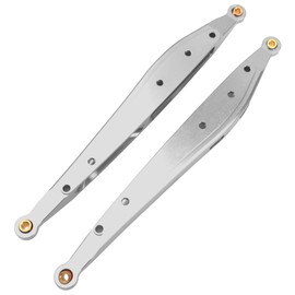 Vgoohobby Barra de tracción de brazo de remolque trasero de metal compatible con Axial RBX10 Ryft 1/10 RC Crawler piezas de actualización (plata)