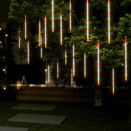 vidaXL LED Meteor Lights - 2ft Colorful Light Tubes with 720 SMD LEDs - Durable and Water-Resistant for Indoor and Outdoor Use - Energy-Efficient and Low Power Consumption
