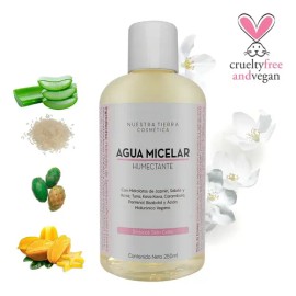 Agua Micelar Orgánica Jazmín Y Ac. Hialurónico Vegano 250ml                                                                                           