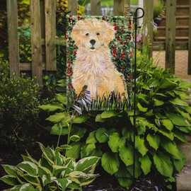 Caroline's Treasures SS8857GF Golden Retriever Garden Flag Mailbox Flag Decorative Yard Flag Banner Outside Patio Artwork Yard Flower Beds, Garden Size, Multicolor