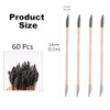 60 Pcs Sanding Sticks, Double End Matchsticks Sanding Twigs, Fine