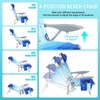 #WEJOY Folding Beach Chair for Adults, 4-Position Aluminum Lightweight Beach