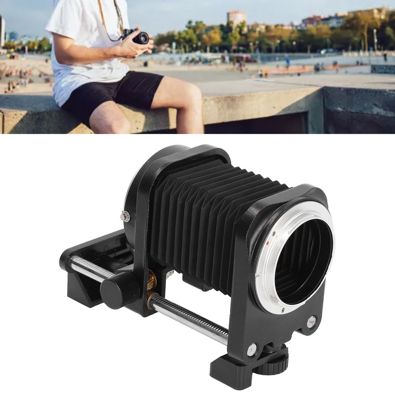 Macro Bellow Zinc Alloy Macro Lens Extension Bellows Tube for
