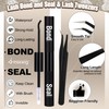 Brown Lash Clusters Kit, Natual Fishtail Lash Extension Kit, Wispy