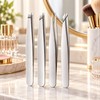 4-Piece Eyebrow Tweezers Set for Precision Grooming – Multi-Tip Stainless