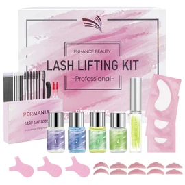 PERMANIA Lash Lift Kit, Professional Eyelash Perm Kit Last up to 4 Weeks Salon Grade Brow Lamination Kit with Lash Lift Glue