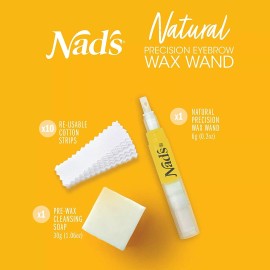 Nad's Eyebrow Shaper Wax Kit - Natural All Skin Types - Eyebrow Facial Hair...