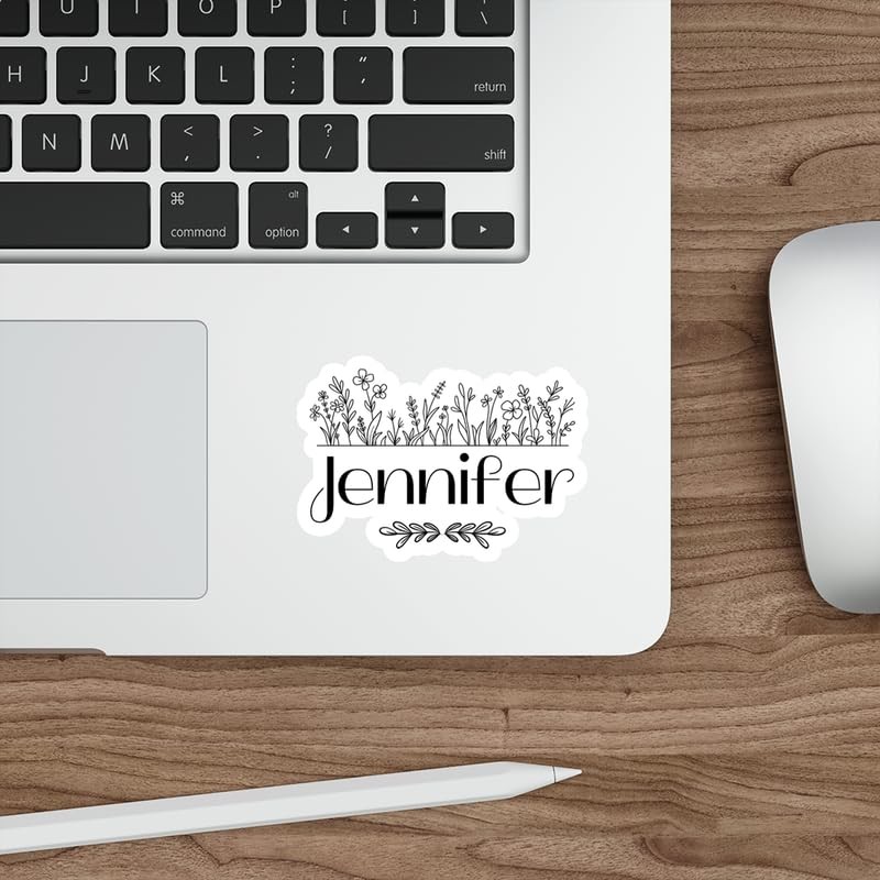 Jennifer Name Sticker Decal Vinyl Small Waterproof for Water Bottle