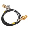Soda Maker Adapter Hose Kit 1.5m Black Hose with Gold