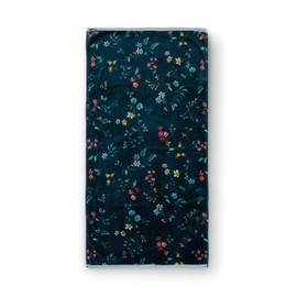 Pip Studio Les Fleurs Bath Towel 70 x 140 cm Dark Blue