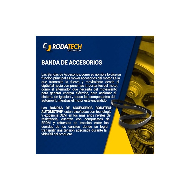 Banda de Accesorios Compatible con Ford Ranger L4 2.3L de