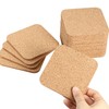 20 Pieces 5 mm Thick Wooden Cork Coasters Absorbent Square