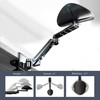 VIVO Universal Clamp-on Adjustable Armrest, Desk Cradle Rotating Elbow Cushion,