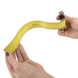 Westcott ‎16264 Magnetic Flexible Rulers, 12 Inch, Yellow (3 Pack)