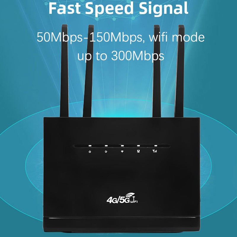 4G LTE Wireless Router 300Mbps 4 High Gain Antenna Mobile