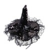 BinaryABC Halloween Witch Hat Headband for Halloween Costume Dress up