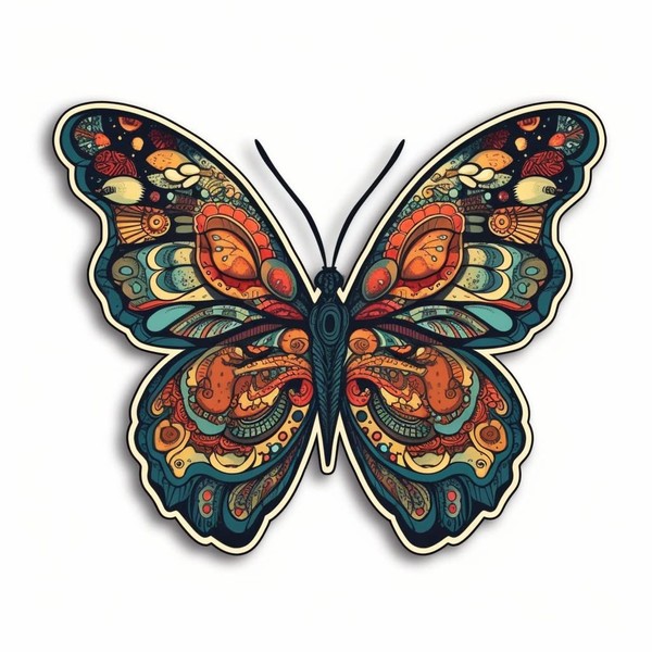 Yoonek Graphics Butterfly Vinyl Decal Sticker for Car, Laptop, Tumbler,