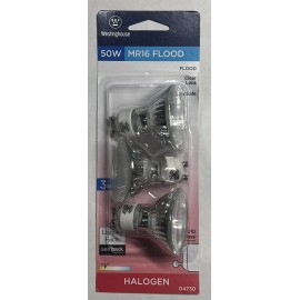 Westinghouse MR16 50w 120v Lenses Flood light bulb GU10 Base 330 Lumen (3 Pack)