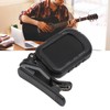 Clip On Guitar Tuner Black LCD Display A0 27.5Hz to