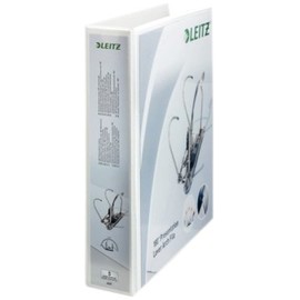Leitz Presentation Lever Arch File, 7.5 cm Width, 42250001 - A4 Maxi, White