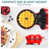 YASHE Mini Waffle Maker, 550W Waffle Iron, Ready Indicator Light,