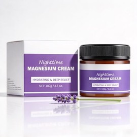 Nighttime Magnesium Cream, Lavender Body Lotion (1 Pcs)