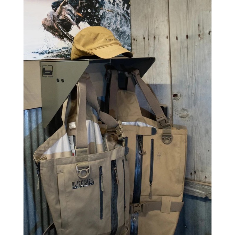 Banded Gear Shelf – Rugged Storage with Hooks for Blind