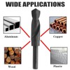 Telituny 1/2 Inch HSS Twist Drill, Drill Diameter Reduced Shank