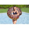 Bestway 36118 3/4" Diameter Donut Swim Ring for Adults (Brown)