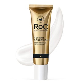 RoC Retinol Correxion Deep Wrinkle Anti-Aging Crema De Noche, Hidratante Facial Diario Con Manteca De Karité, Ácido Glicólico Y Escualeno,...         
