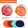 Sophico 2 Cup Round Silicone Storage Cover Lids Replacement for