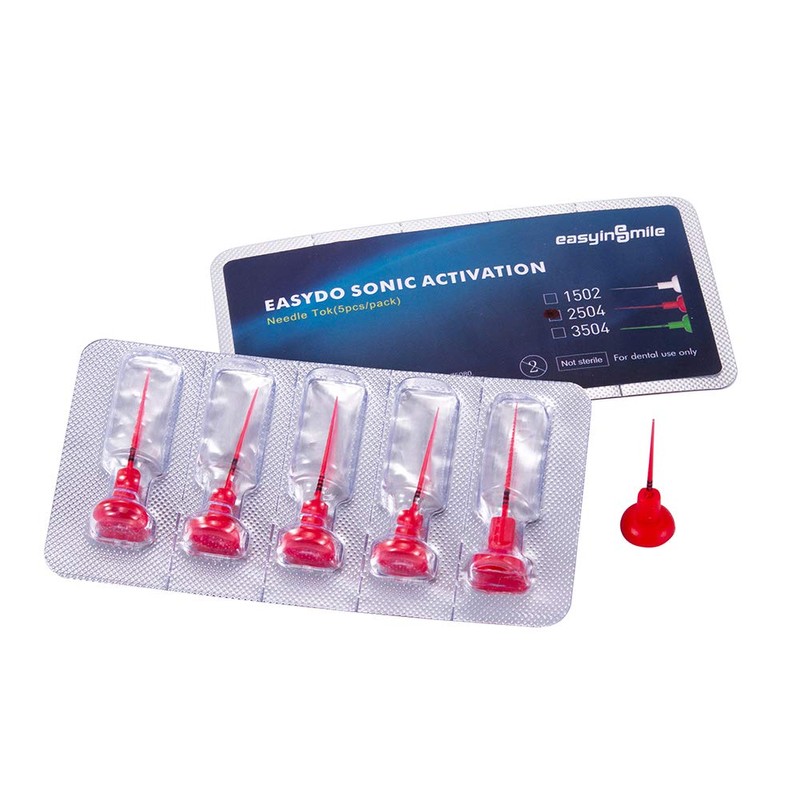 SNAWOP Easydo Sonic Activation System Needle Tips 60PCS #2504 Red