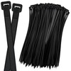 ISOLATECH Pack of 100 Cable Ties Black UV Resistant Black