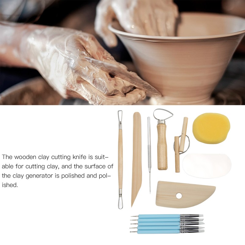14 Pcs Clay Tools Portable Multipurpose DIY Crafts Pottery Shaping