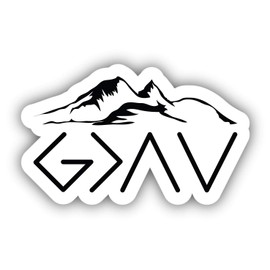 God is Greater Than The Highs and Lows Vinyl Sticker Decal