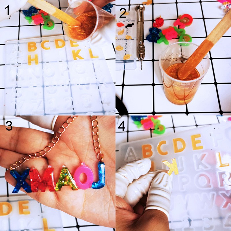 Silicone Mold Epoxy Resin Jewelry Findings Decoration DIY Making Tool