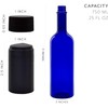 Cornucopia Brands Plastic Wine Bottles (10-Pack, Blue); Empty PLASTIC Bordeaux-Style