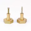 EVERGD Pure Solid Brass Gold Cabinet Drawer Door Knobs Wardrobe
