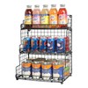 X-cosrack Stackable Wire Basket 3 Tier Countertop& Wall Mounted Metal
