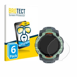 BROTECT Screen Protector for Garmin Instinct 3 AMOLED 50 mm Ultra Clear Pack of 6