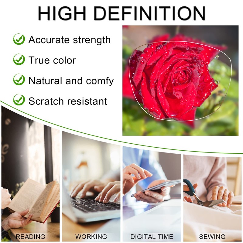 AEZUNI Oversize Square Reading Glasses for Women Oversized Trendy Large