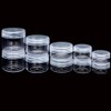 ZEJIA 10pcs Small Travel Containers, Clear Sample Containers with Screw