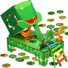 Realspring St. Patrick's Day Leprechaun Trap Kit St. Patrick's Day Decorations St Patrick's Day DIY Toys Leprechaun Trap Party Supplies for Friends Gifts