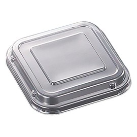 Chuo Kagaku Disposable Container Lid, CT Petit Bowl, Square Lid, Pack of 50, Size: Approx. 4.6 x 4.6 x 0.8 inches (11.8 x 11.8 x 2 cm)