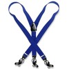Men's ROYAL BLUE SUSPENDERS Y Shape Back Elastic Button &