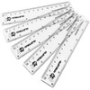 6 Inch / 15cm Transparent Rulers - Shatter Resistant -