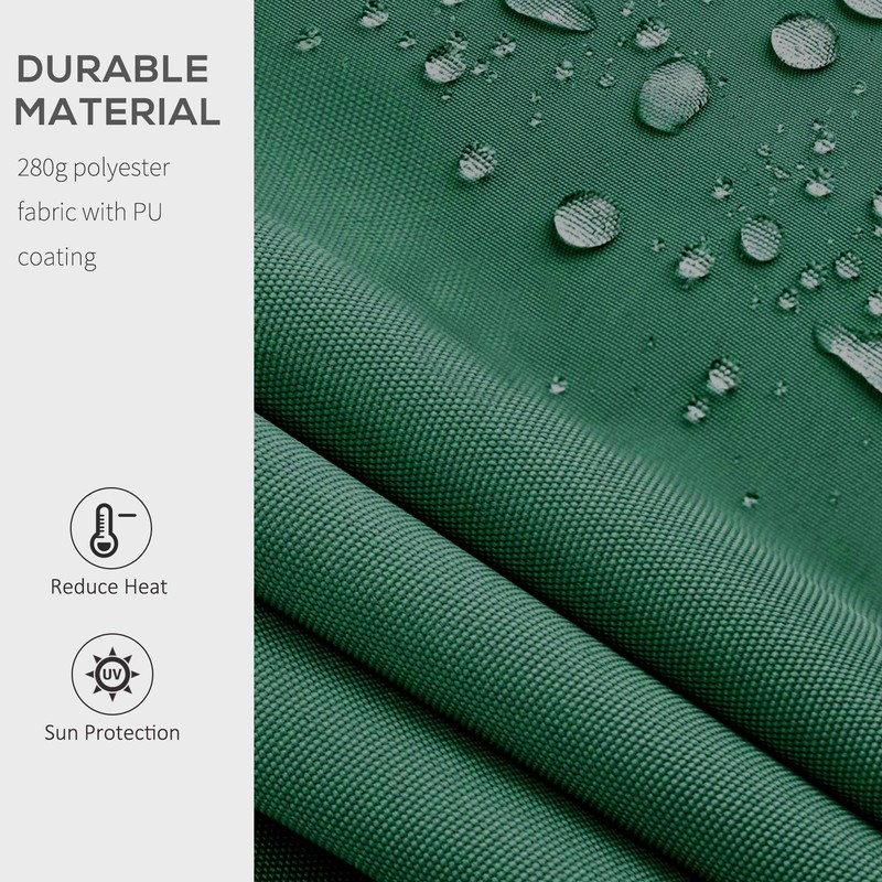 Outsunny 8' x 7' Patio Retractable Awning/Manual Exterior Sun Shade