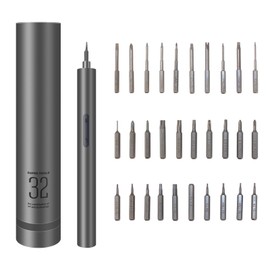 ONIYSUTWO Mini Electric Screwdriver，32 in 1 Precision electric screwdriver set，Small Power Screwdriver Cordless Rechargeable, Electronic Repair Tool Kit for PC, Computer, Laptop, Phone,watch,RC Drone